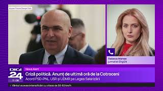 Palatul Cotroceni anunță un acord PSD-PNL-USR-UDMR pentru adoptarea legii salarizării
