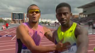Canada's Andre De Grasse and America's Trayvon Bromell go head-to-head at the Lone Star Grand Prix
