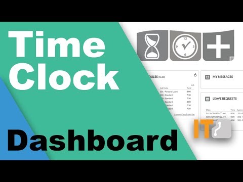 Timeclock Plus Employee Navigating Dashboard