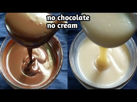 2 types of Chocolate ganache/no chocolate/cream