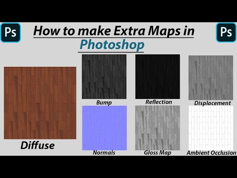 How to Make Extra Maps in Photoshop | Create Maps For Vray in Photoshop