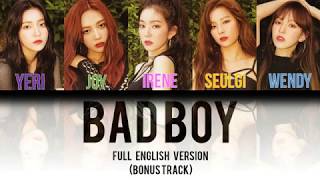 Download lagu Red Velvet (레드벨벳) - Bad Boy FULL English Version [Color Coded Lyrics] mp3