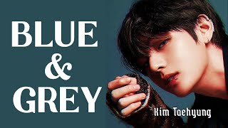 BTS V (TAEHYUNG) BLUE & GREY ENGLISH VERSION L