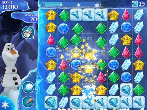 Frozen Free Fall Level 144 Live Action Play Walkthrough