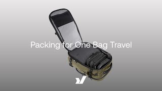 How to pack for one bag travel (feat. Aer Travel Pack 3)