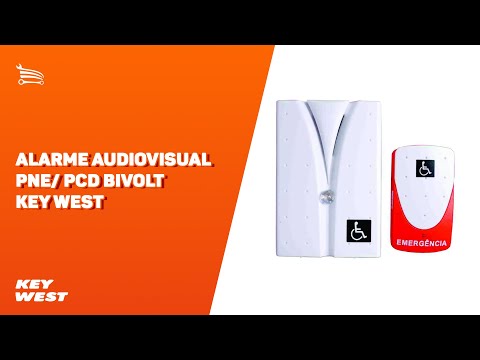 Alarme Audiovisual PNE/ PCD Bivolt KEY WEST-4240 - Video