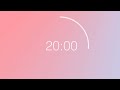 20 minute countdown timer - Pastel Color Wheel background