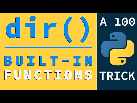 Discover Methodsclasses Using Dir Python Built In Functions