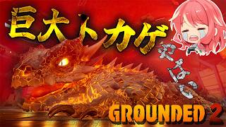 【Grounded 2】#23 拠点の紹介したいので、ついでにと思い行った巨大トカゲ…やばかったです