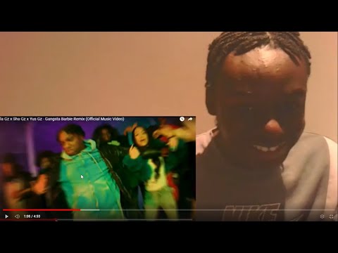 THEKIDG REACTS - Rella Gz x Sha Gz x Yus Gz - Gangsta Barbie Remix
