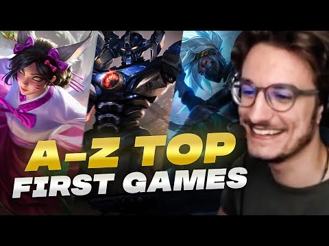 CHALLENGE ACCEPTED! | A-Z Toplane To Challenger (Day 1 - 1/2)