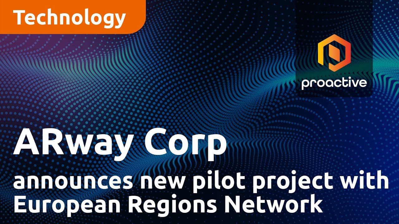 ARway Corp announces new pilot project with European Regions Network