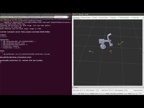Closed-loop Landmark DH Parameter Calibration Demo