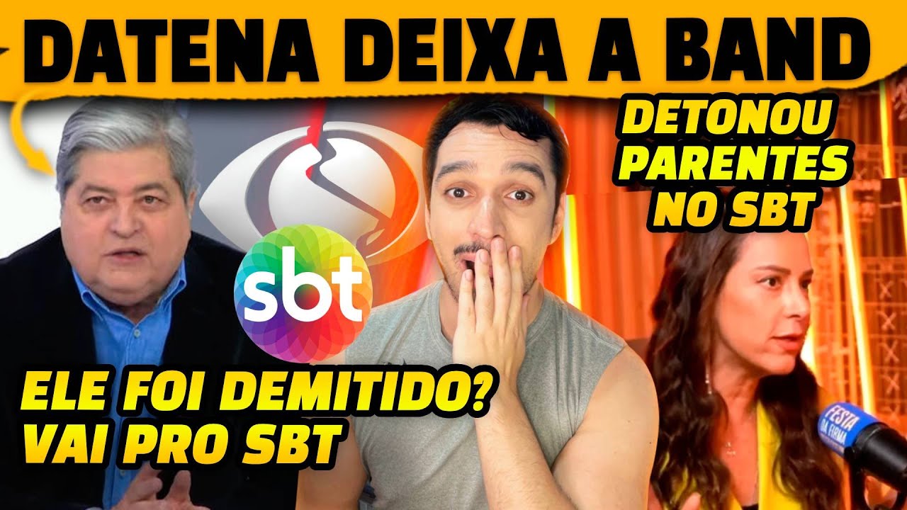 🚨Bomba: Datena deixa a Band vai pro SBT + Silvia Abravanel detona paretens no SBT +