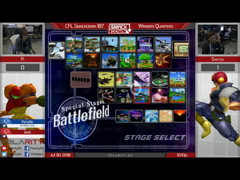CFL Smackdown 187 Melee - Pi (Samus) vs Gahtzu (Falcon) - Winners Quarters