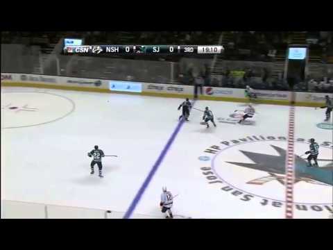 Nashville Predators Vs San Jose Sharks - Highlights 2/2/13