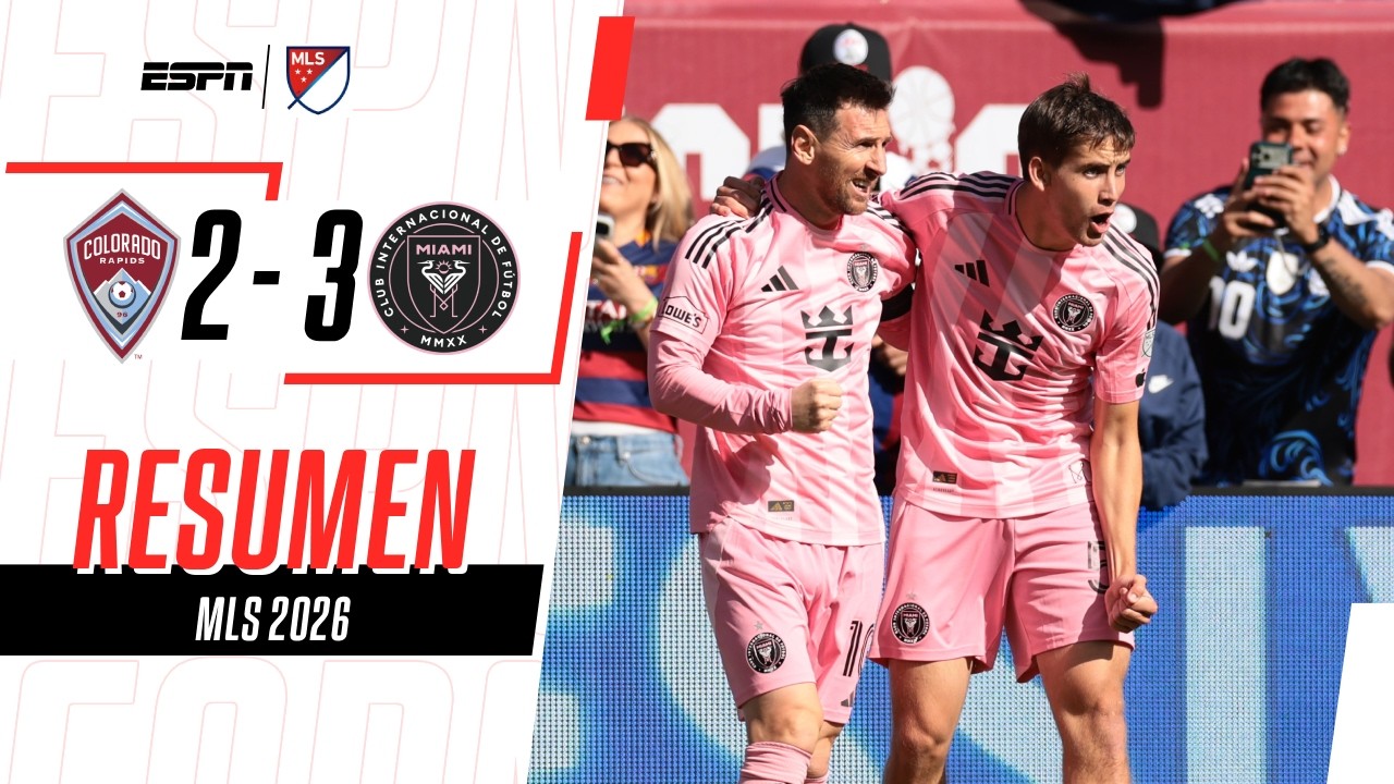 EL SALVADOR MESSI METIÓ DOBLETE PARA QUE EL INTER MIAMI GANE | Colorado R. 2-3 I. Miami | RESUMEN