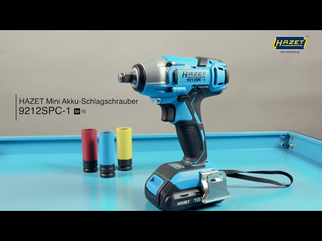 Vidéo teaser pour HAZET Akku Schlagschrauber-Satz 18 V 9212 SPC-1 ∙ Lösemoment 260 Nm ∙ Vierkant 12,5 mm (1/2 Zoll)