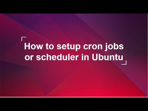 How to setup cron jobs or scheduler in Ubuntu 20.4.1 for python script