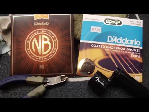 D'addario Nickel Bronze Acoustic Guitar Strings Review