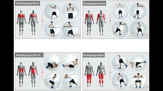 BODYFIT24 || Fitness-Bänder Allrounder-Set