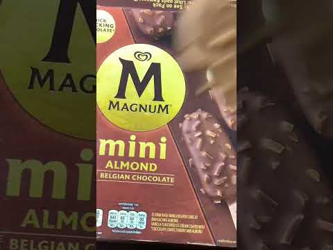 Try this Magnum Mini Almond Belgian Chocolate so Yummy #shorts #icecream