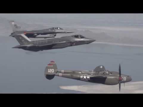 F-35 Lightning 2 and P-38 Lightning Heritage Flight
