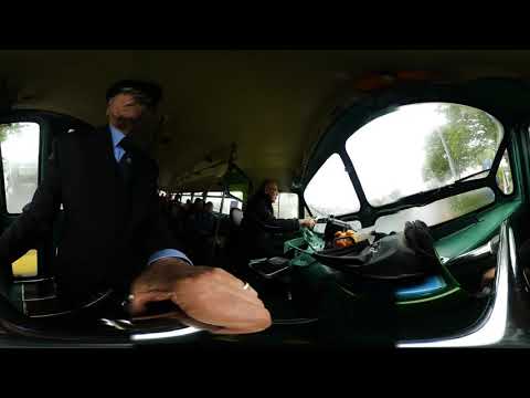 VBL Twin Coach Autobus Nr. 76 - eine Fahrt durch Luzern Teil 2  360 Grad Video