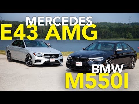2017 Mercedes-Benz E43 AMG vs 2018 BMW M550i Comparison Review