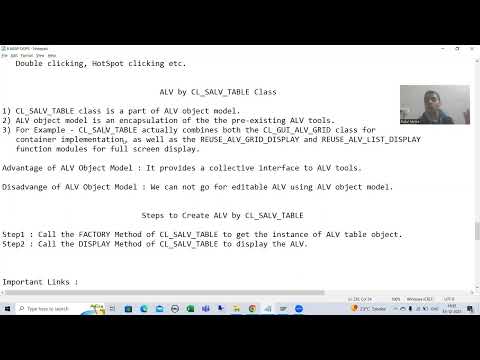 73 - ABAP OOPS - ALV by CL_SALV_TABLE(Factory Method) - Creation Part3