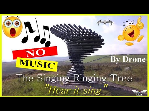 RE-EDITED The Singing Ringing Tree (Burnley) Just the sound of the Sculpture. (music removed)