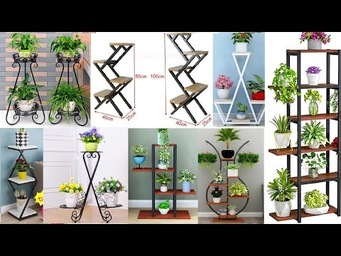 , title : 'Modern metal frame plant stand ideas'