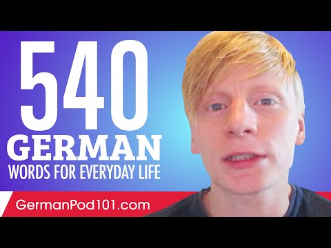 540 German Words for Everyday Life - Basic Vocabulary #27