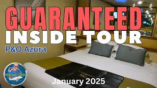 P&O Azura: GUARANTEED Inside Room Tour - January 2025
