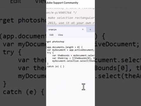 Photoshop Basic Tutorial Script