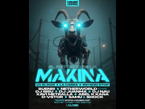 Dj NAU @ LA CABRA 3 OCTUBRE 25  MaKina Legends Party Cierre sesión!