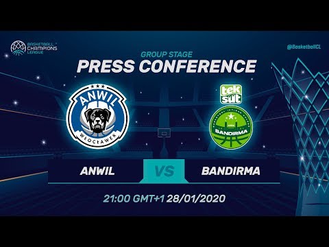 Anwil Wloclawek v Teksüt Bandirma - Press Conference -Basketball Champions League 2019-20