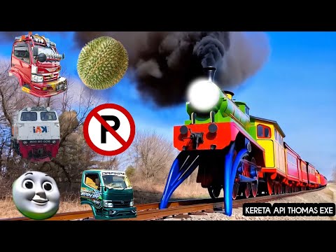 Teka-Teki Tebak Gambar Kereta Api CC201 Berubah Thomas Exe, Bus Pariwisata, Lani, Titipo Genie, Tayo