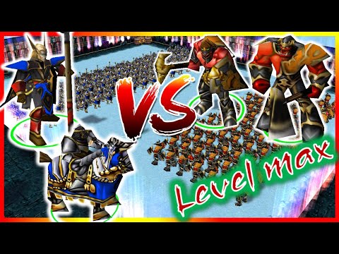 warcraft III prient ft knight vs fel orc grunt ft fel orc warlock