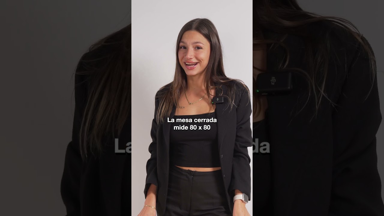 Mesa libro 80x80 a 160x80 paraiso y blanco / Muebles Lejaim