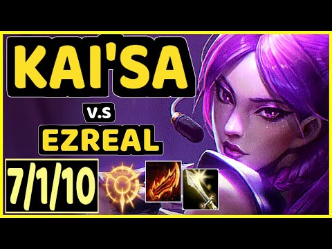 NUCLEAR (KAI'SA) vs EZREAL - 7/1/10 KDA BOTTOM ADC CHALLENGER GAMEPLAY - KR