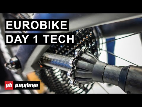 Eurobike 2019 Day 1 - Linkage Forks, Virtual Mountain Biking & More
