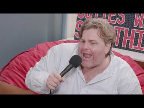 Tim Dillon pitching a predatory loan to Yannis Pappas