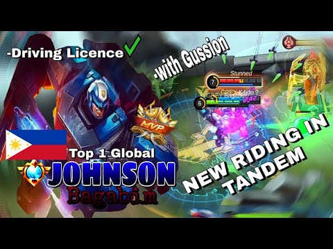 New Riding in Tandem JS and Gussion | TOP 1 GLOBAL JOHNSON by Bagabim ~ MLBB