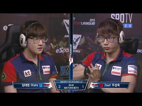[SBENU SSL 2015] Stats vs Zest RO.8 Match4 set4 -EsportsTV, Starcraft 2