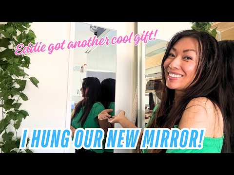 We recieved another gift for our home! And I hung a much needed mirror!