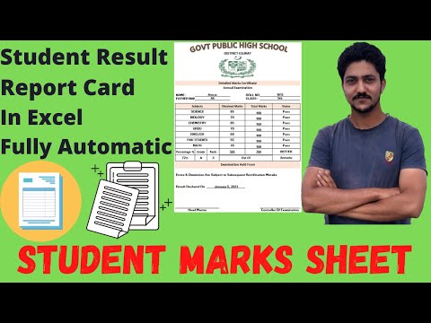 Student Report Card Fully Automatic | Student Marks Sheet | Result Card | Report Card