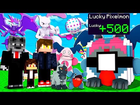LUCKY PIXELMON LENDÁRIA 500% DE SORTE DOS NOSSOS POKEMONS - MINECRAFT PIXELMON MOD