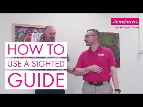 How to use a sighted guide if you're visually impaired
