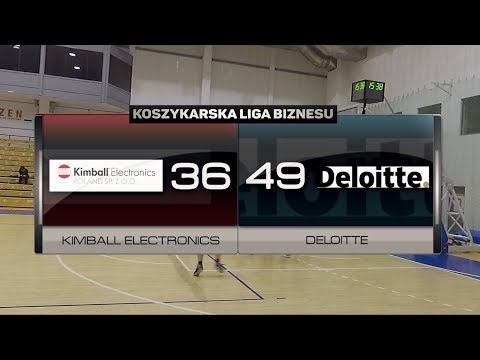 Kimball Electronics vs Deloitte - III kolejka - 1 Liga Poznań - Koszykarska Liga Biznesu